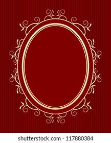 floral gold frame design