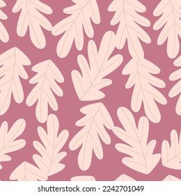 Floral Gold Seamless Pattern with Leaves for Wallpaper, Greeting Card, Gift Box, Textile Printing. Vector Christmas Background