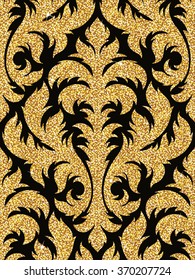 floral golden wallpaper