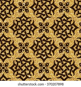 floral golden wallpaper