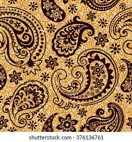floral golden wallpaper