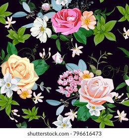 Floral gorgeous seamless pattern