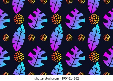 Floral gradien seamless pattern perfct for your modern artwork, textile or anything