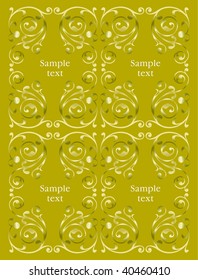 Floral gradient ornate background. Vector illustration wallpaper.