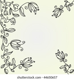 Floral graphic background