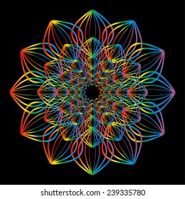 floral graphic design vector art