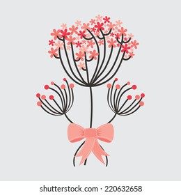 floral graphic design , vector illustration