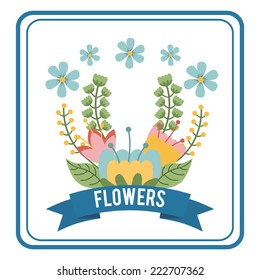 floral graphic design , vector illustration