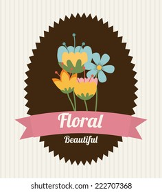 floral graphic design , vector illustration
