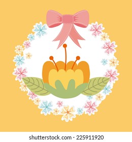 floral graphic design , vector illustration