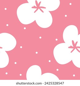 Diseño de garabato gráfico floral. Patrón sin costuras. Flor mínima abstracta. Fondo floral hermoso. Ilustración de arte vectorial para textil, papel pintado. Dibujado a mano con un pincel negro. Escritura.