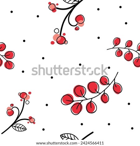 Floral graphic scribble design. Seamless pattern. Abstract minimal flower. Beautiful floral background. Vector art illustration for textile, wallpaper. Hand-drawn with a black brush. Handwriting.