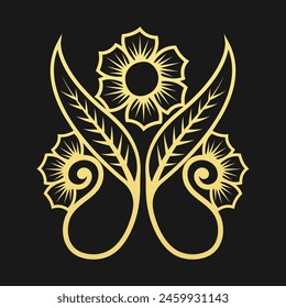 Floral Graphic  vector Design Template
