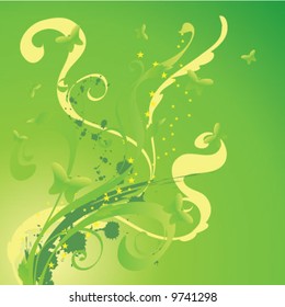 Floral green