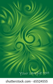 floral green background