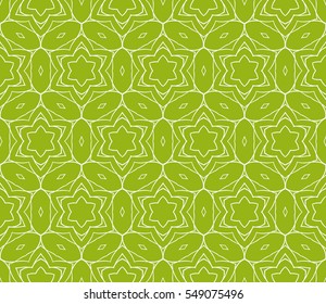 floral green geometric seamless pattern. flower and leaves. vector illustration. for Valentine's day, Wedding, greeting invitations.