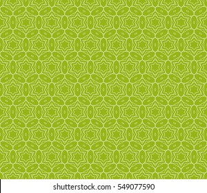 floral green geometric seamless pattern. flower and leaves. vector illustration. for Valentine's day, Wedding, greeting invitations.