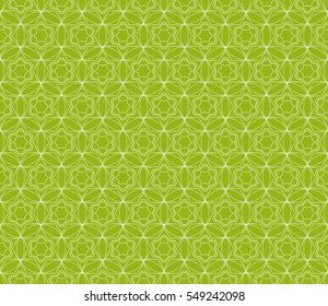 floral green geometric seamless pattern. flower and leaves. vector illustration. for Valentine's day, Wedding, greeting invitations.