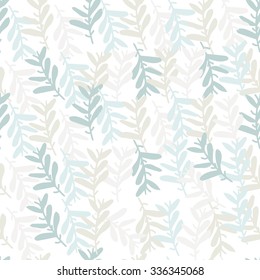 Floral green modern seamless pattern. Beautiful background 
