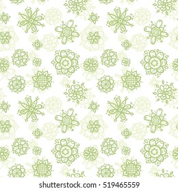 Floral Green pattern, vector