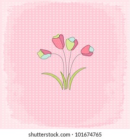 floral greeting card