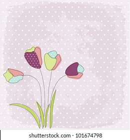 floral greeting card