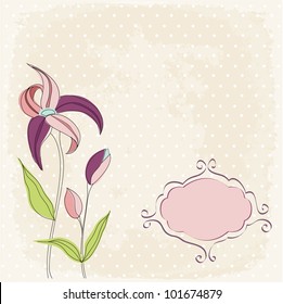 floral greeting card