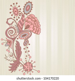 floral greeting card