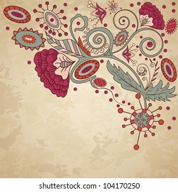 floral greeting card
