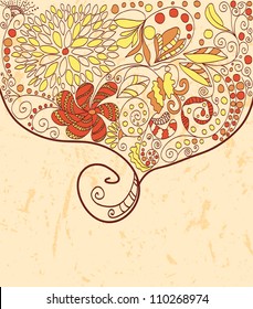 Floral greeting card
