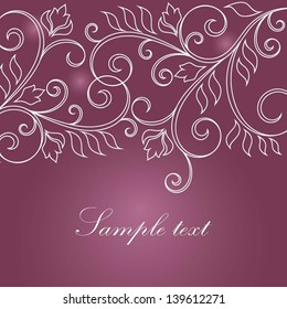 Floral greeting card