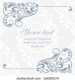 Floral greeting card 