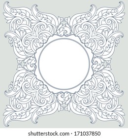 Floral greeting card.