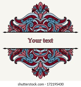 Floral greeting card.
