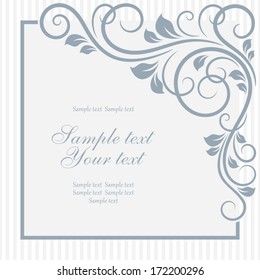 Floral greeting card
