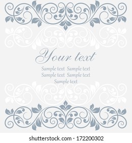Floral greeting card