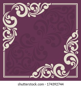Floral greeting card.