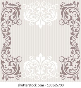 Floral greeting card.