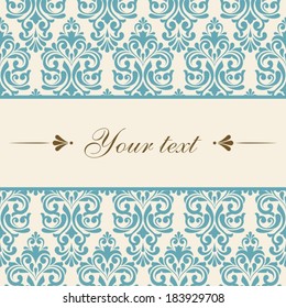 Floral greeting card.