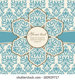 Floral greeting card.