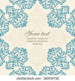 Floral greeting card.