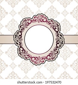 Floral greeting card.