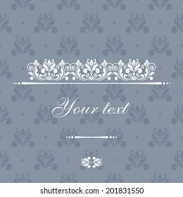 Floral greeting card.