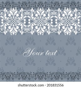 Floral greeting card.