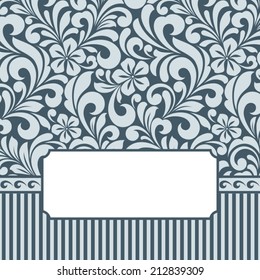 Floral greeting card.