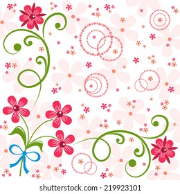 Floral greeting card