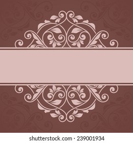 Floral greeting card.