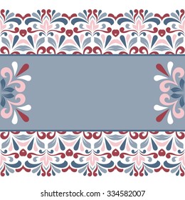 Floral greeting card.