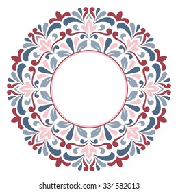 Floral greeting card.