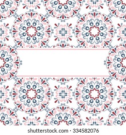 Floral greeting card.